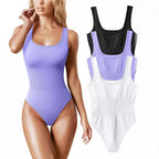 Women's Low-Cut Sleeveless Bodysuit for Cross-Border Trade