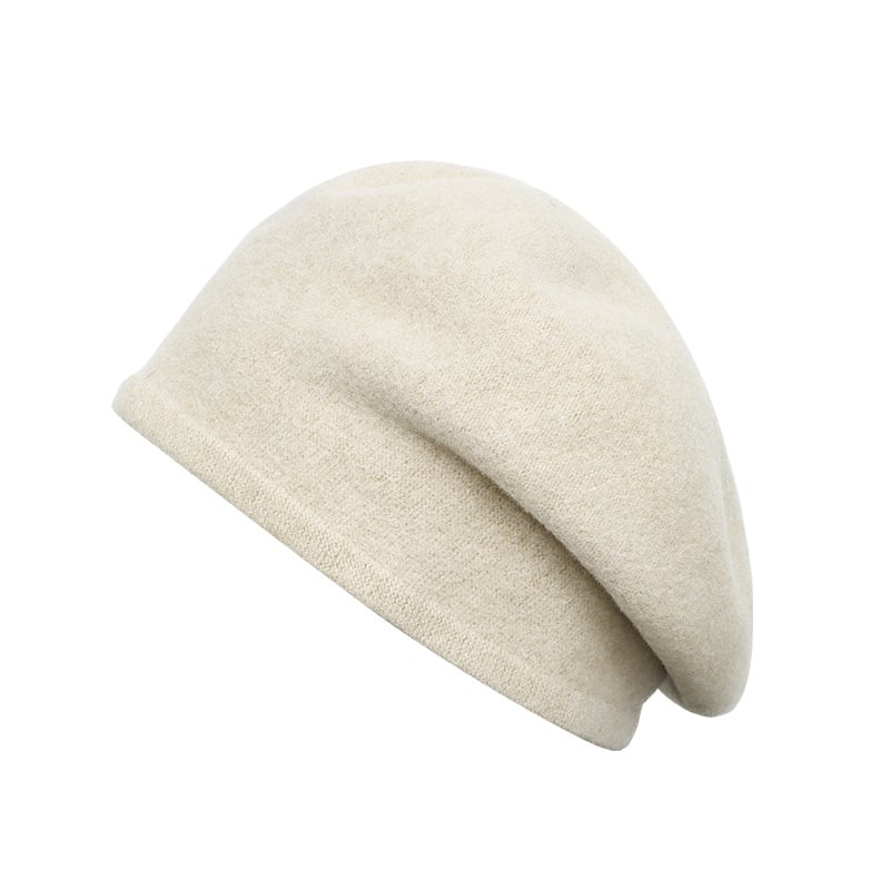 Warm Knitted Wool Hat for Cold Weather | Embroidered Cap