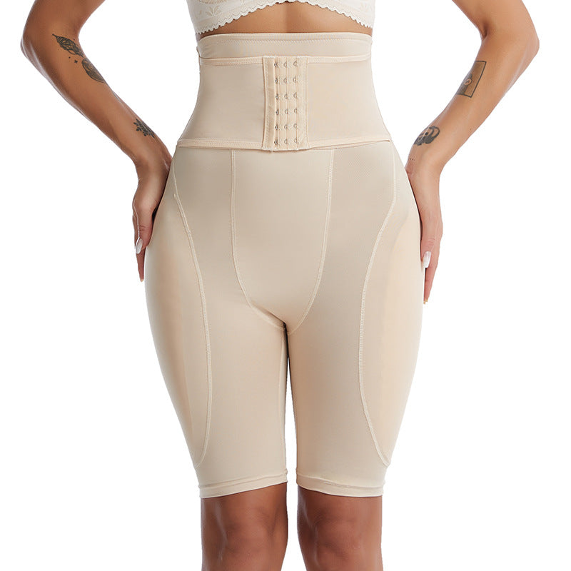 High-Waisted Body Shaping Panties with Butt Pads