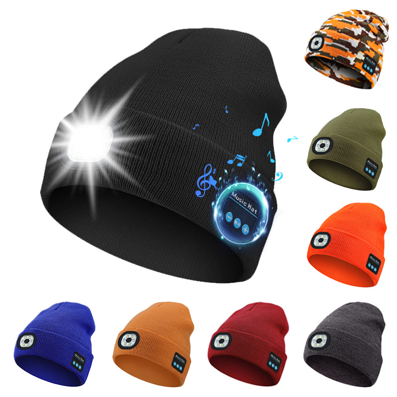 Illuminated Knit Hat | Embroidered Cap