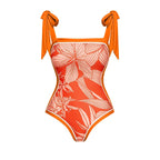 2024 Amazon AliExpress Floral Print Swimsuit Set