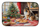 Keeshond Christmas Cookies Dish Drying Mat