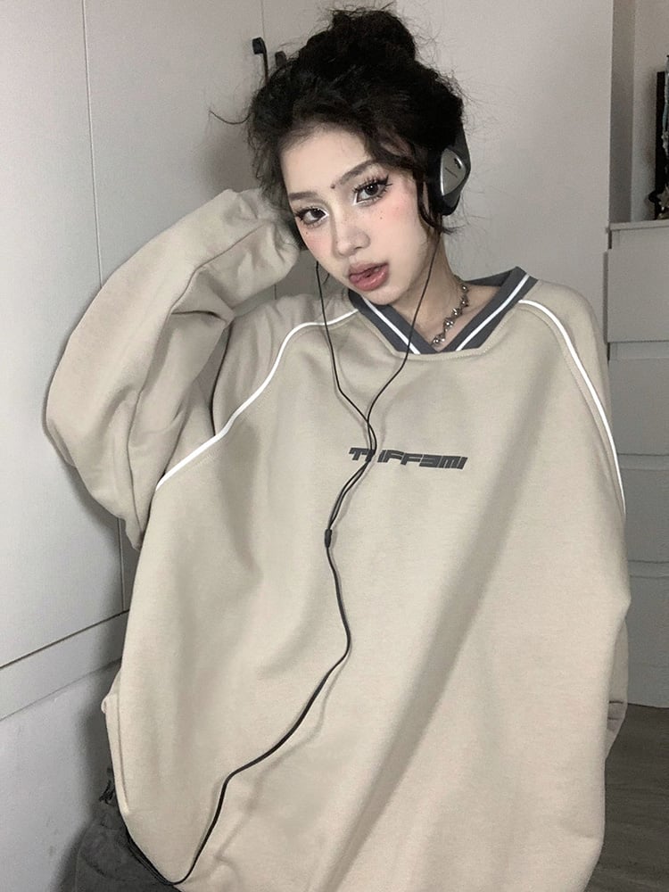 Women's Retro Cotton Sweater for Early Autumn