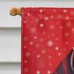 Dachshund Holiday Christmas House Flag