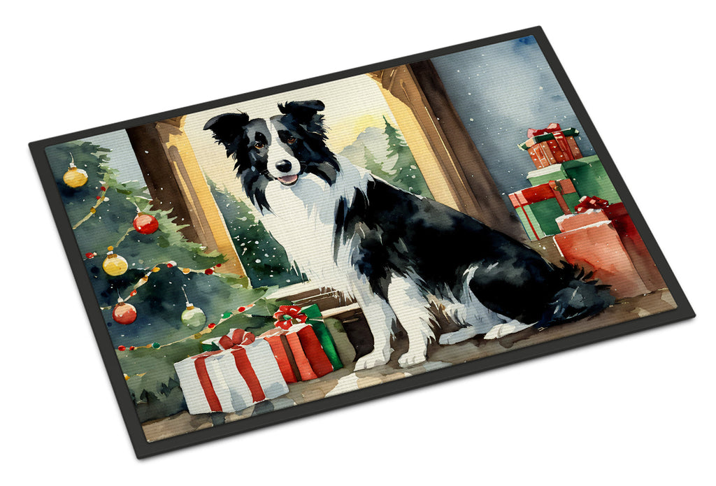 Border Collie Cozy Christmas Doormat