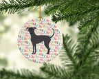 Argentine Pila Dog Merry Christmas Ceramic Ornament