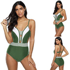 Plus Size Multi-Color One-Piece Swimsuit