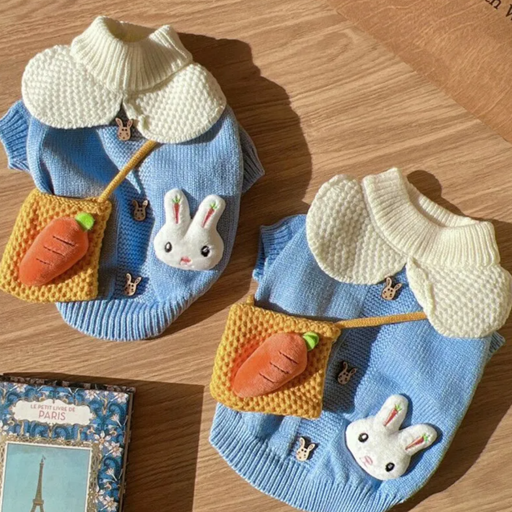 Warm Knitted Cartoon Pet Sweater