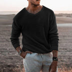Long-Sleeved Round Neck Sweater