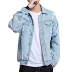 Trendy Men's Casual Loose Denim Jacket for All Seasons