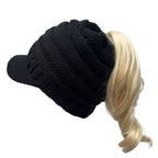 Warm Curling Wool Hat with Ear Protection for Women | Embroidered Cap
