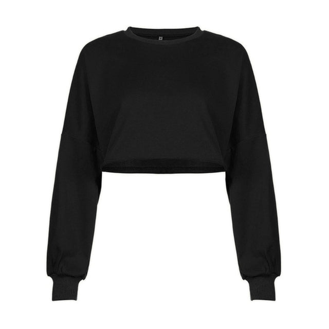 Short Cropped Hooded Sweatshirt for Yoga Fitness | Streetwear