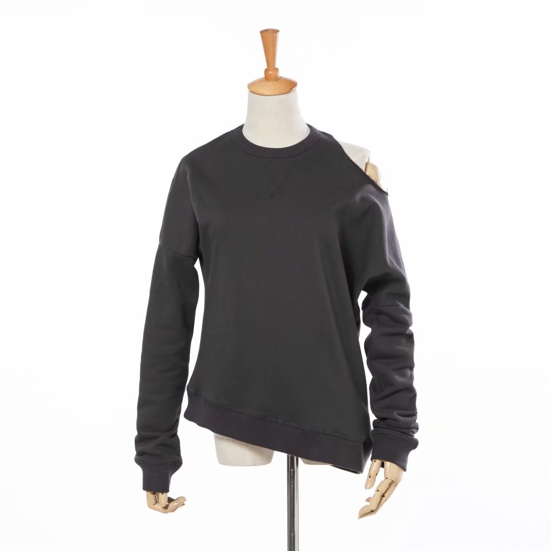 American Retro Dark Gray Chic Round Neck Hoodie | Streetwear