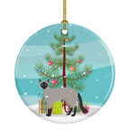 Balinese Cat Christmas Ceramic Ornament
