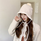Women's Thick Fleece Fisherman Hat | Embroidered Cap