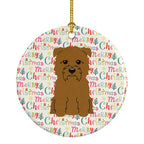 Merry Christmas Glen of Imal Tan Ceramic Ornament