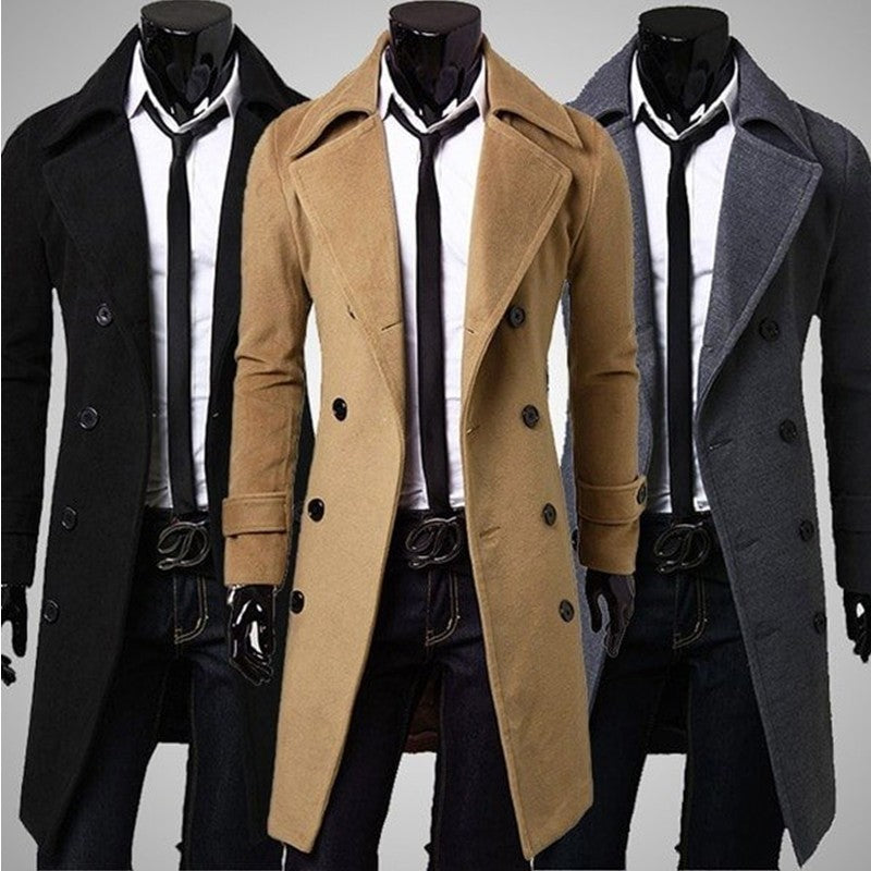 Stylish Men's Trench Coat for All Seasons