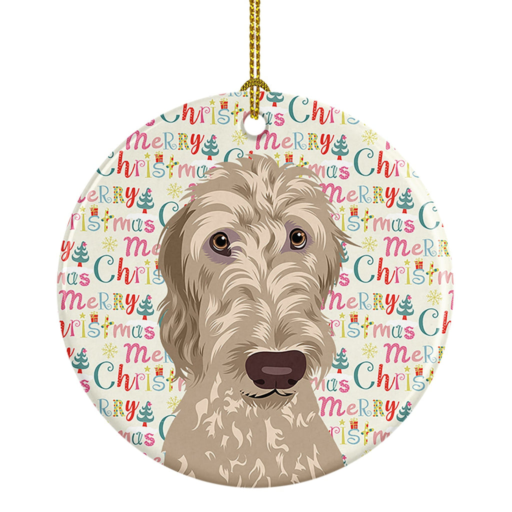 Doodle Fawn #4 Christmas Ceramic Ornament