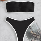 2023 Fashionable Women's Strapless Slim Swimsuit Bulk