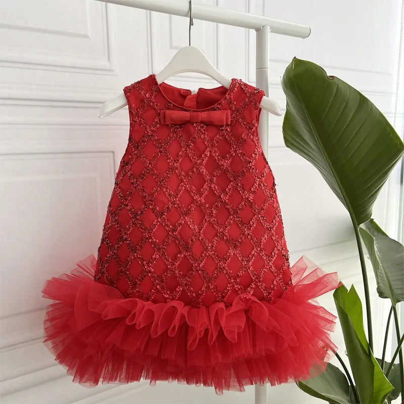 Christmas Red Sundress for Girls