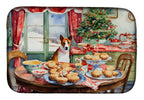 Basenji Christmas Cookies Dish Drying Mat