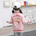 Baby Fleece Jacket with Print and Zipper Design