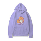 Printed Hooded Plus Fleece Sports Sweater for All