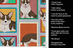 Lots of Brindle Cardigan Corgi Kitchen Towel