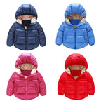 Cotton-Padded Casual Down Jacket for Kids in Winter