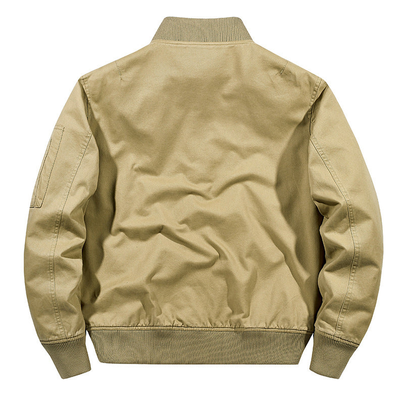 DIMUSI Men's Slim Fit Bomber Zipper Jacket for Streetwear
