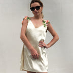 LIVA Embroidered Sleeveless Dress and Nightgown