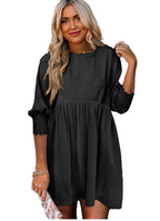 Solid Color Pullover Half Sleeve Dress for Women | Streetwear