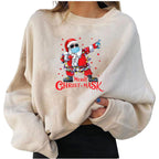 Personalized Fleece Christmas Loose Fit Sweater