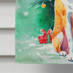 English Foxhound Christmas House Flag