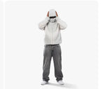 Lamb Wool Hooded Zipper Coat