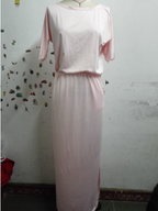 Summer Women's Dress with Side Slits and Pockets