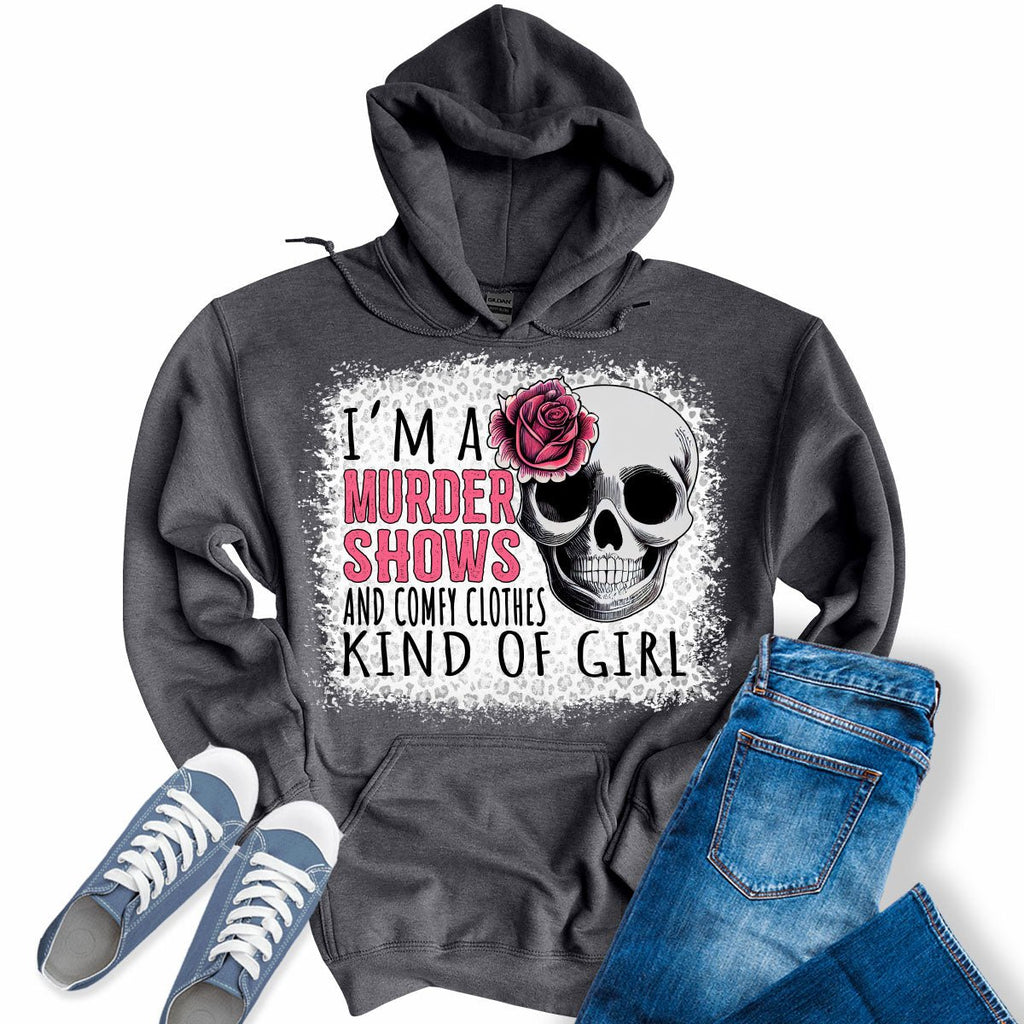 Korean Printed Long Sleeve Slouchy Hoodie | Streetwear