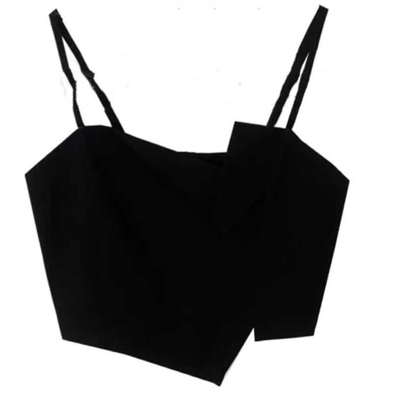 Irregular Black Camisole - Women's New Inner Top