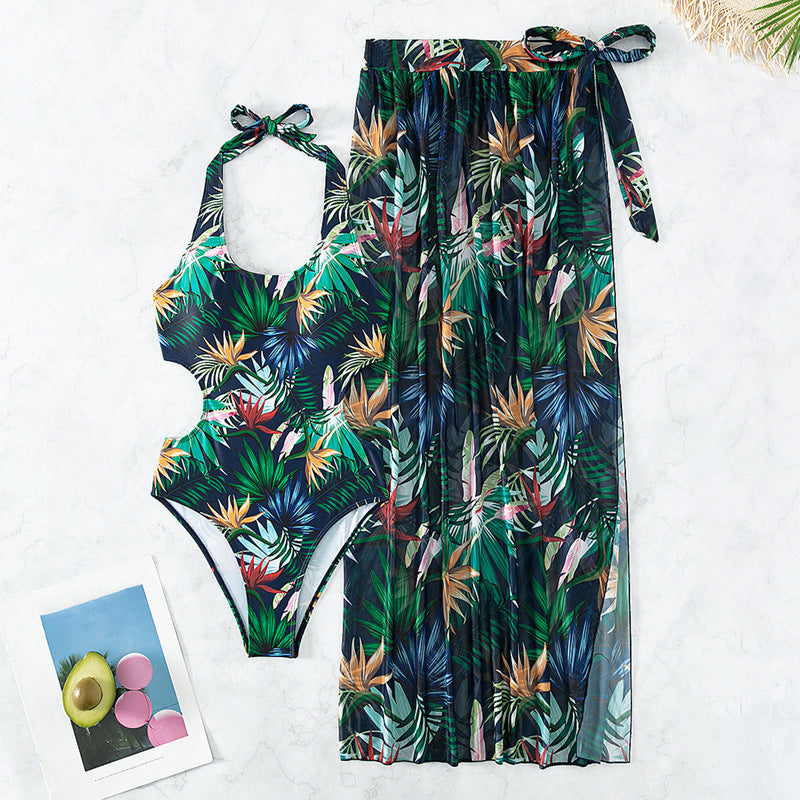 2023 New European Sexy Three-Piece Bikini Set