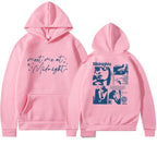 2024 Pure Cotton Midnight Hoodie with Retro Print | Streetwear