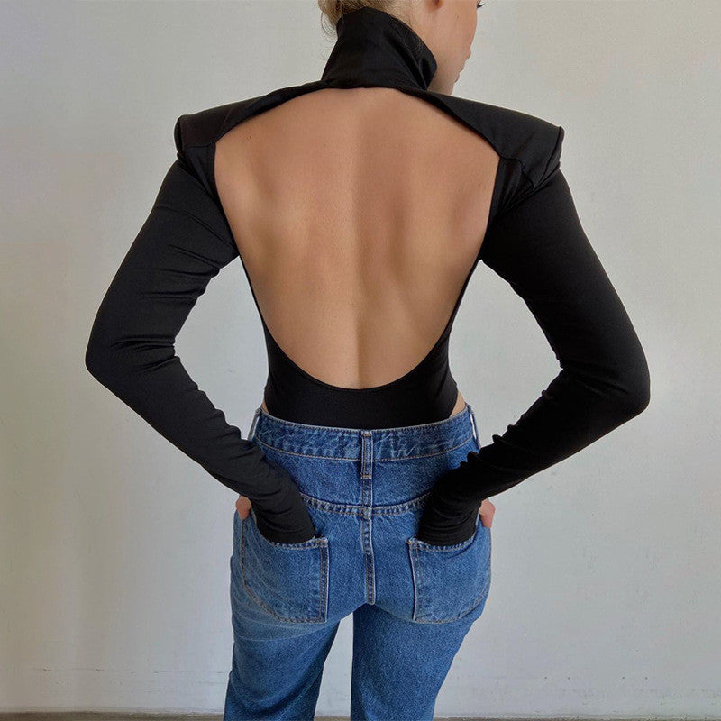 Winter Women's Sexy Cut-Out Backless Bodysuit
