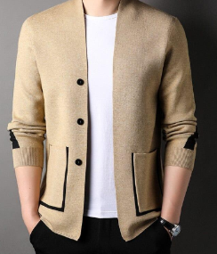Palermo Fiorinni Men's Knit Cardigan with Pockets