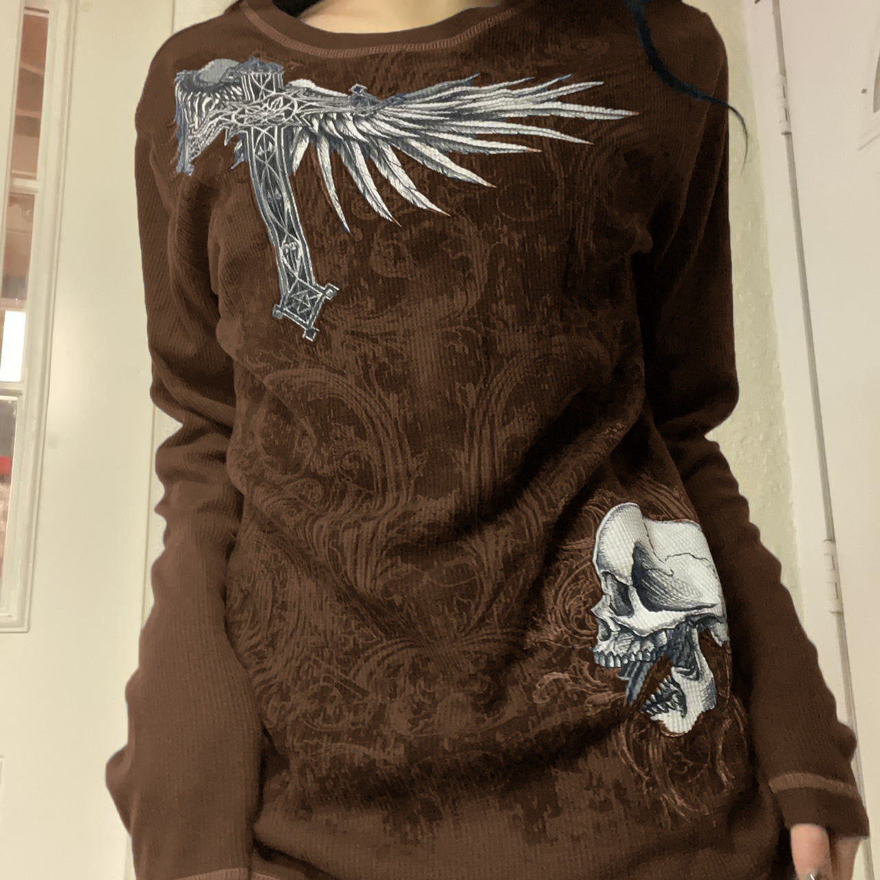 Women's Casual Printed Long Sleeve Round Neck Pullover | Streetwear