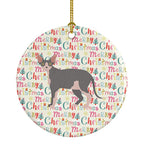 Sphynx #2 Cat Christmas Ceramic Ornament