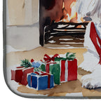 Coton De Tulear Cozy Christmas Dish Drying Mat