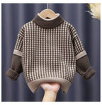 Thickened Solid Color Sweater for Kids
