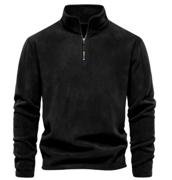 Men's Fleece Stand-Collar Zipper Sweatshirt | Streetwear