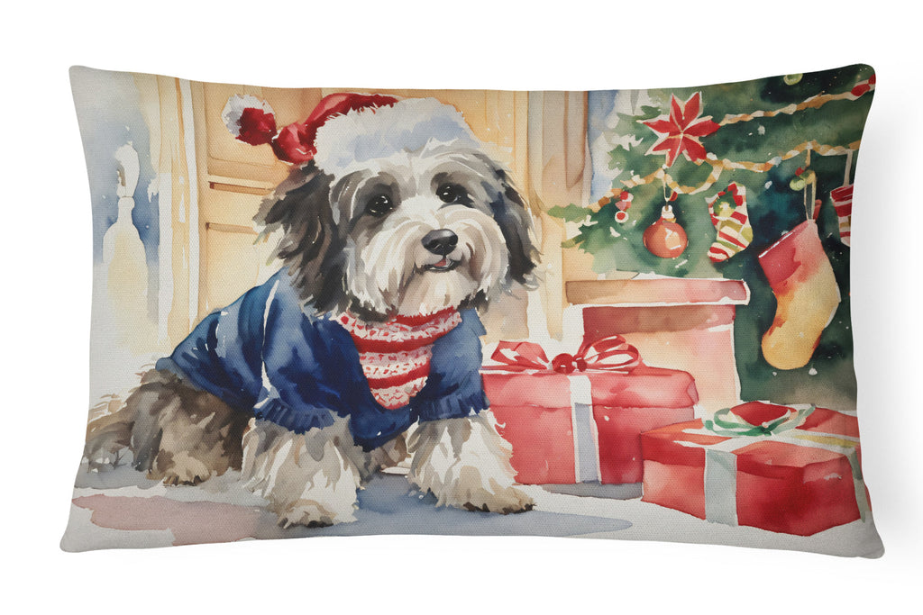 Havanese Cozy Christmas Throw Pillow
