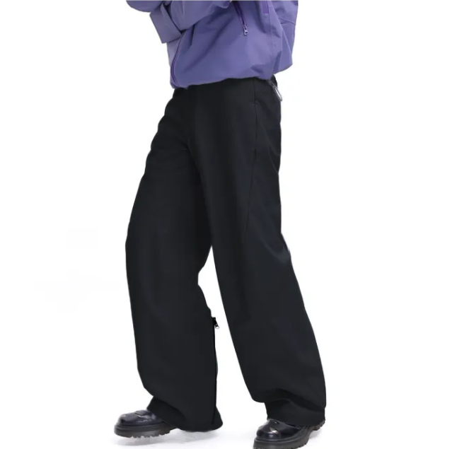 Waterproof Soft Shell Fleece-lined Mid-waist Casual Pants