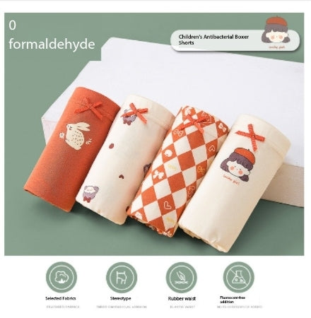 Cotton Cartoon Shorts for Kids - Summer Girls' Underwear